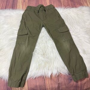 Denim&Co Youth Boys Size 7-8 Years Cargo Green Utility Pants